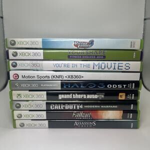 Lot Of 9 Xbox 360 Video Games Halo Call Of Duty Fallout Grand Theft Auto